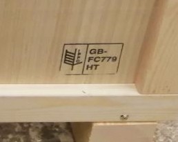 ISPM15 Stamp on EBISS Art Crate